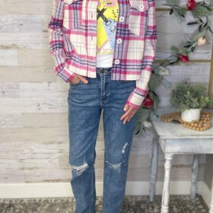 Lora Crop Jacke in multi