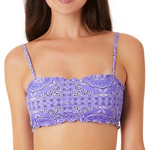 Damen bedruckt gefüttert Bikini schwimmen top – 7706182975548