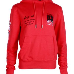 Off weiß mona lisa print Hoodie aus roter Baumwolle 7703704174652