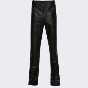 Belted Leder super dünne Hose
