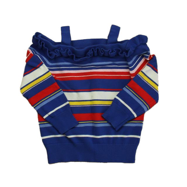 Janie and Jack Mädchen blau Streifen Pullover 7805832495164