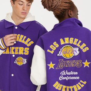 Aeropostale Los Angeles Lakers Bomber Jacke 7833216450620