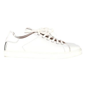 Gianvito Rossi Low-Top Sneakers aus weißem Leder