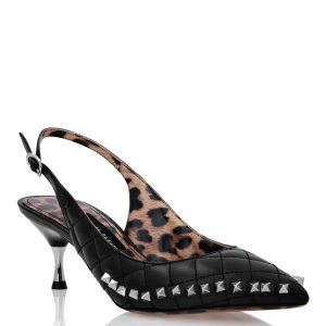 Sandalen High Heels Nieten
