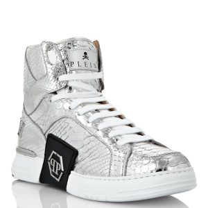 HI-TOP Sneakers Geld Kick$ Python Platin Sechseck