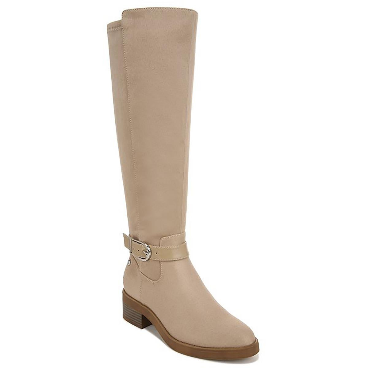 Brooks kniehohe Stiefel aus Wildlederimitat mit breiter Wade