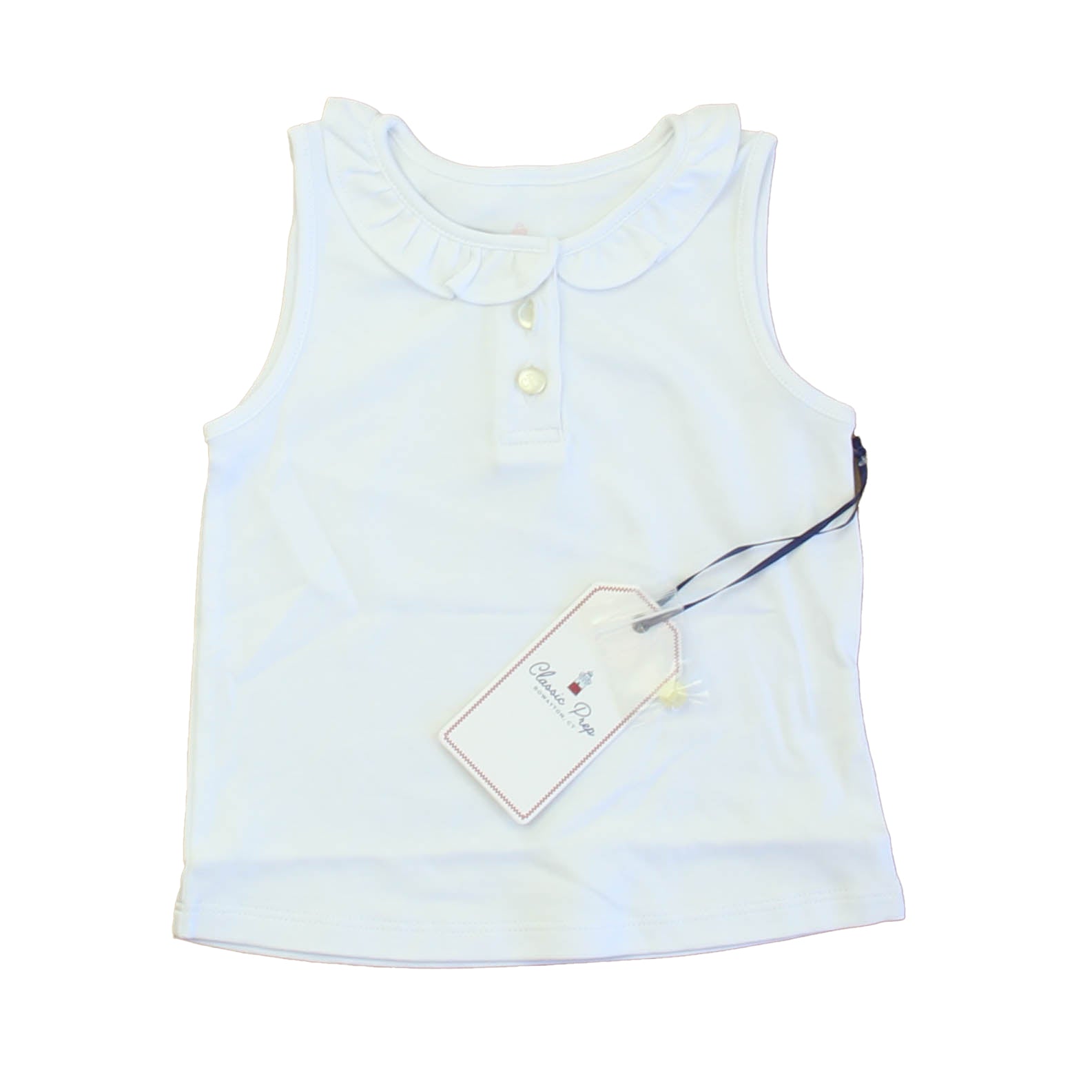 Classic Prep Mädchen hellweiß Poloshirt Größe: 12-24 Monate – 7805969268796