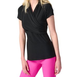 Cross Detail T-Shirt in schwarz 7676601270332