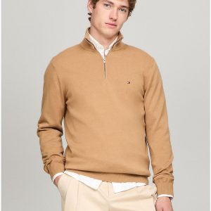 Tommy Hilfiger Herren Flagge Logo Viertel-Zip Pullover 7805743300668