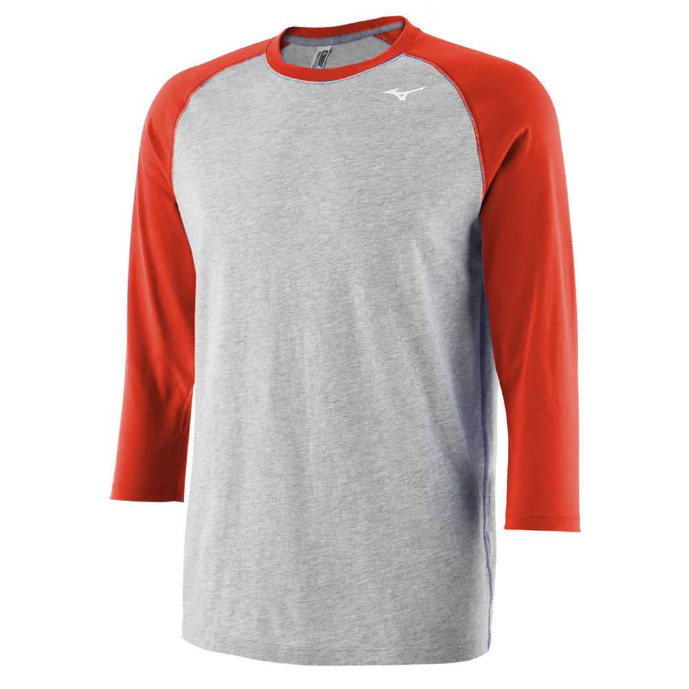 Men s mizuno 3/4 Baseball Praxis Tee