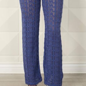 Gehäkelte Hose in Denim