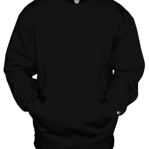 Badger Herren-Pocket-Crew-Sweatshirt mit Beuteltasche