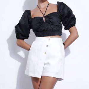 Rosalie Blouse in schwarz