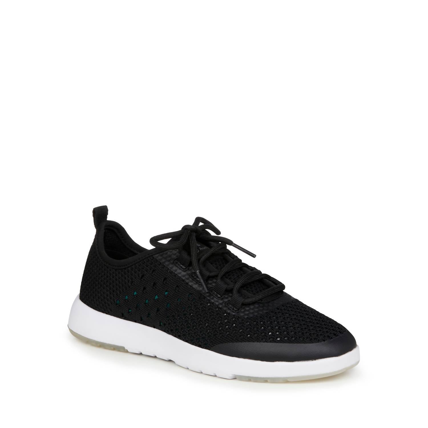 Damen Miki waschbare Öse Sneaker in schwarz