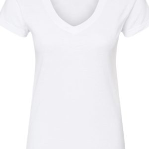 Tultex Damen schmale Passform feines Trikot V-Ausschnitt T-Shirt 7823689416764