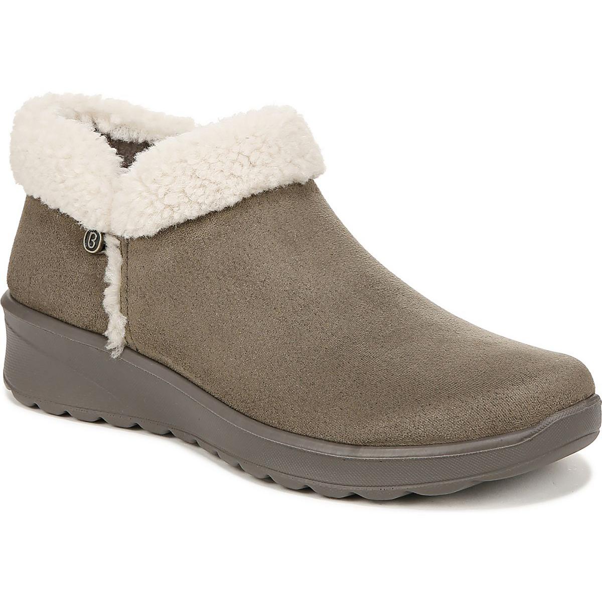 Geschenk-zum Hineinschlüpfen-Stiefeletten aus Wildlederimitat