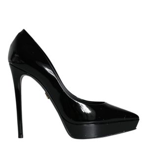 Dolce & Gabbana Leder-Plateau-Absatz-Pumps Damenschuhe (Gebraucht)