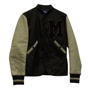 Junya Watanabe x Comme Des Garcon Baseball Jacke aus braunem Nylon 7703691493436