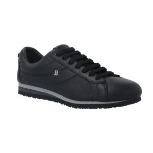 Bally Bredy 6231557 Herren-Sneaker aus schwarzem, genarbtem Hirschleder