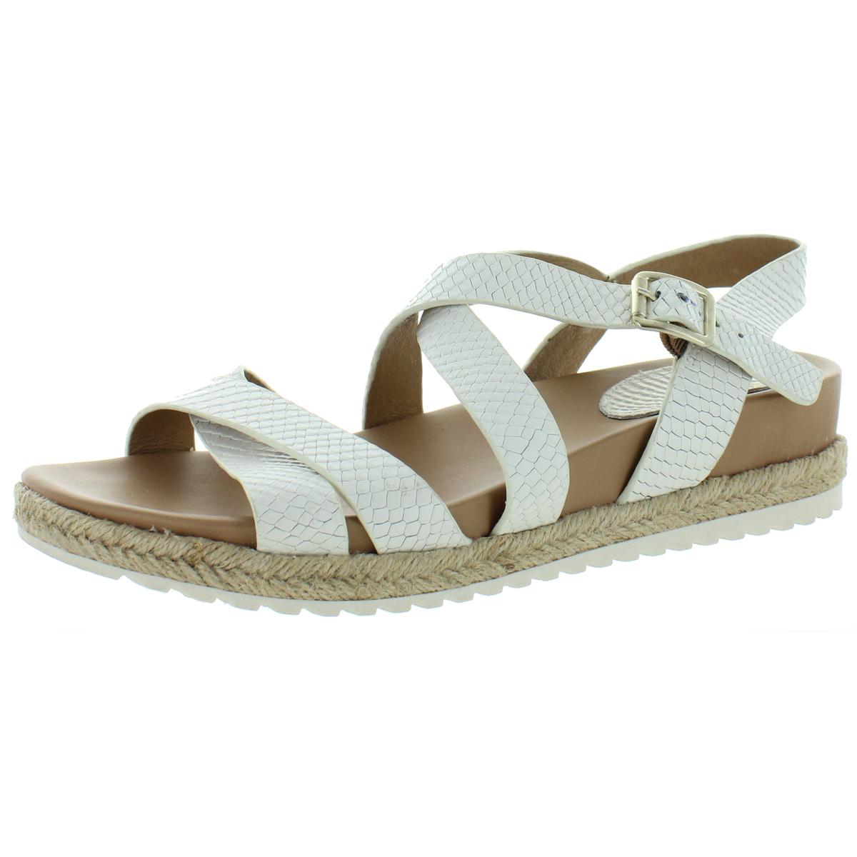 Beechwood Leder Schlange Druck Plattform Sandalen