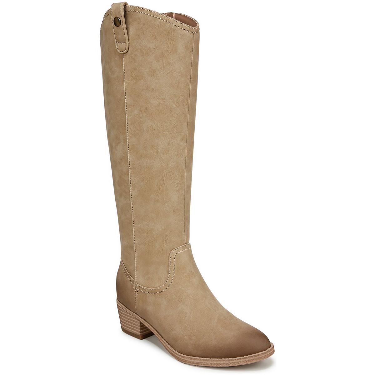 ZOYA schnürsenkellose Kunstleder-Cowboy- und Westernstiefel