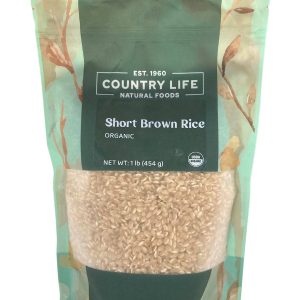 kurzer Reis, braun, bio