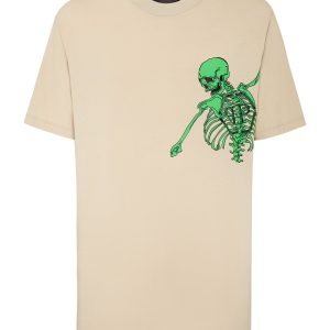 Jersey t-shirt rund Hals ss Skelett