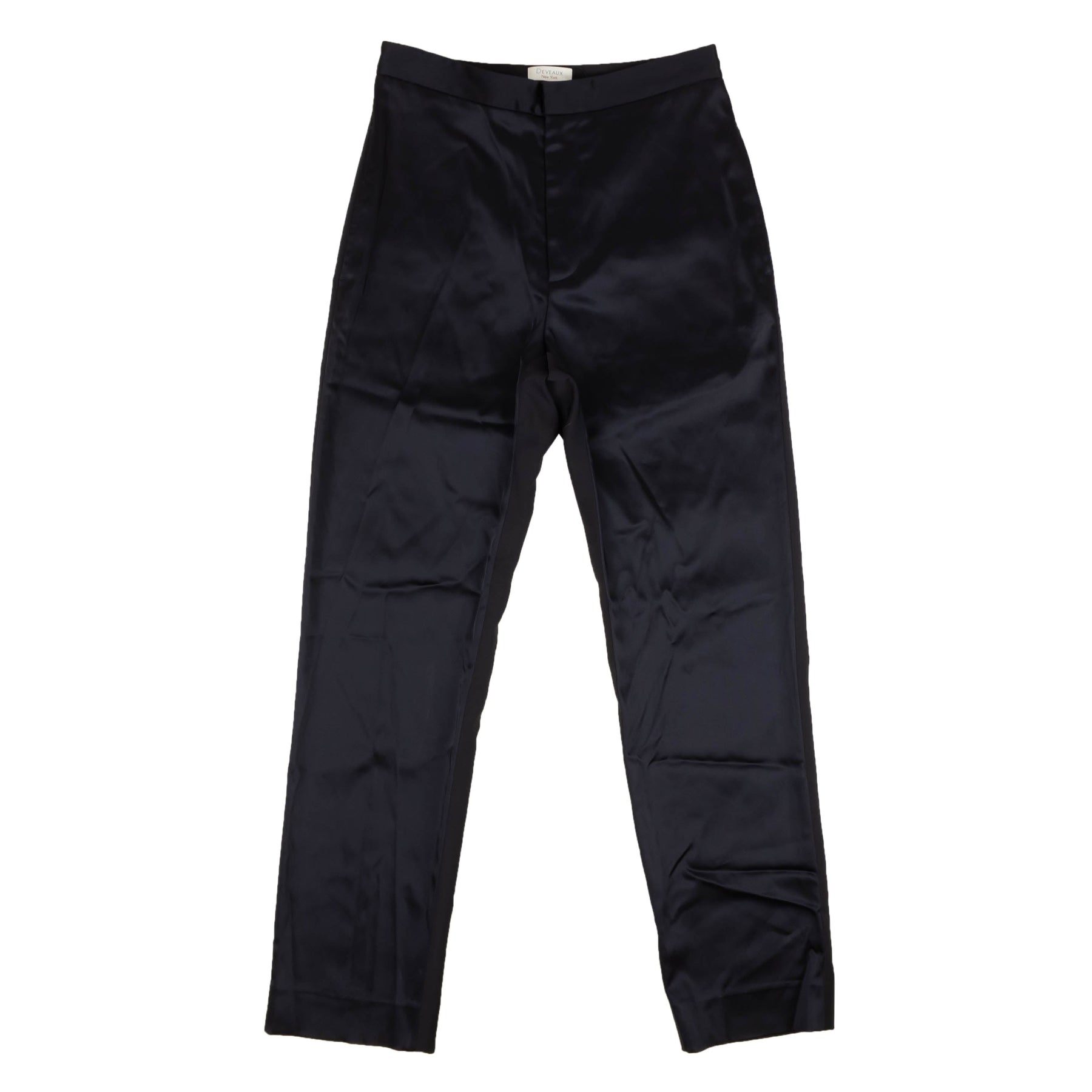 Deveaux Acetate Classic Slim Hose – Marineblau