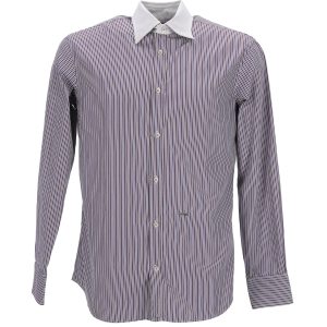 Dsquared2 gestreiftes Hemd aus mehrfarbiger Baumwolle 7748760010812