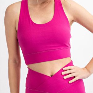 Athleisure Sports Bra in Heiß rosa 7803922219068