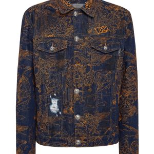 Denim Jacke Skelett Tattoo 7676767797308