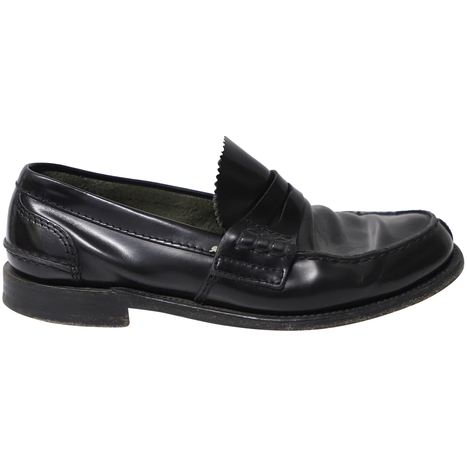 Church’s Tunbridge Bookbinder Fumè Penny Loafer aus schwarzem Leder 7748869161020