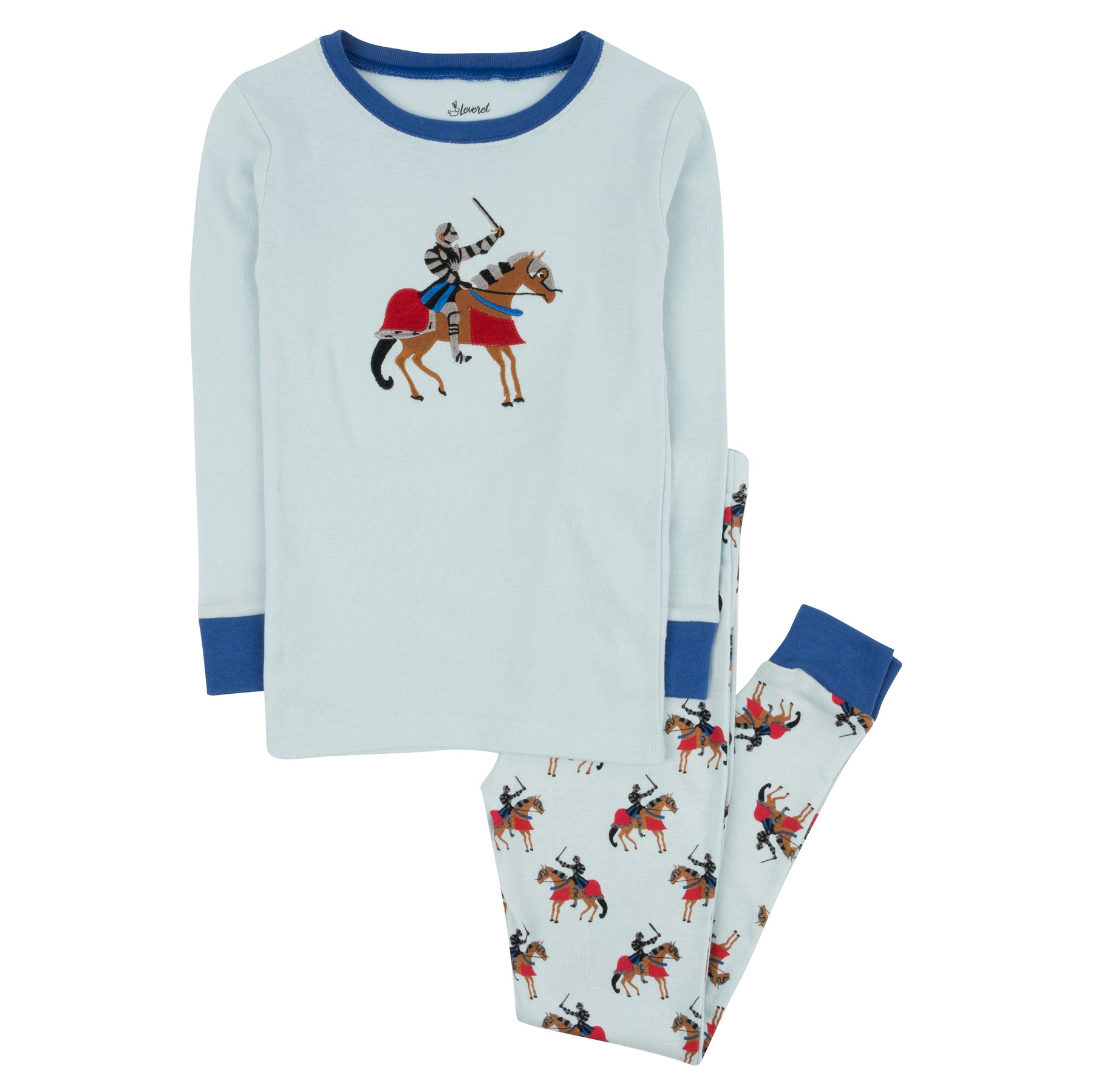 Kinder zwei Stück Baumwolle Pyjama Ritter