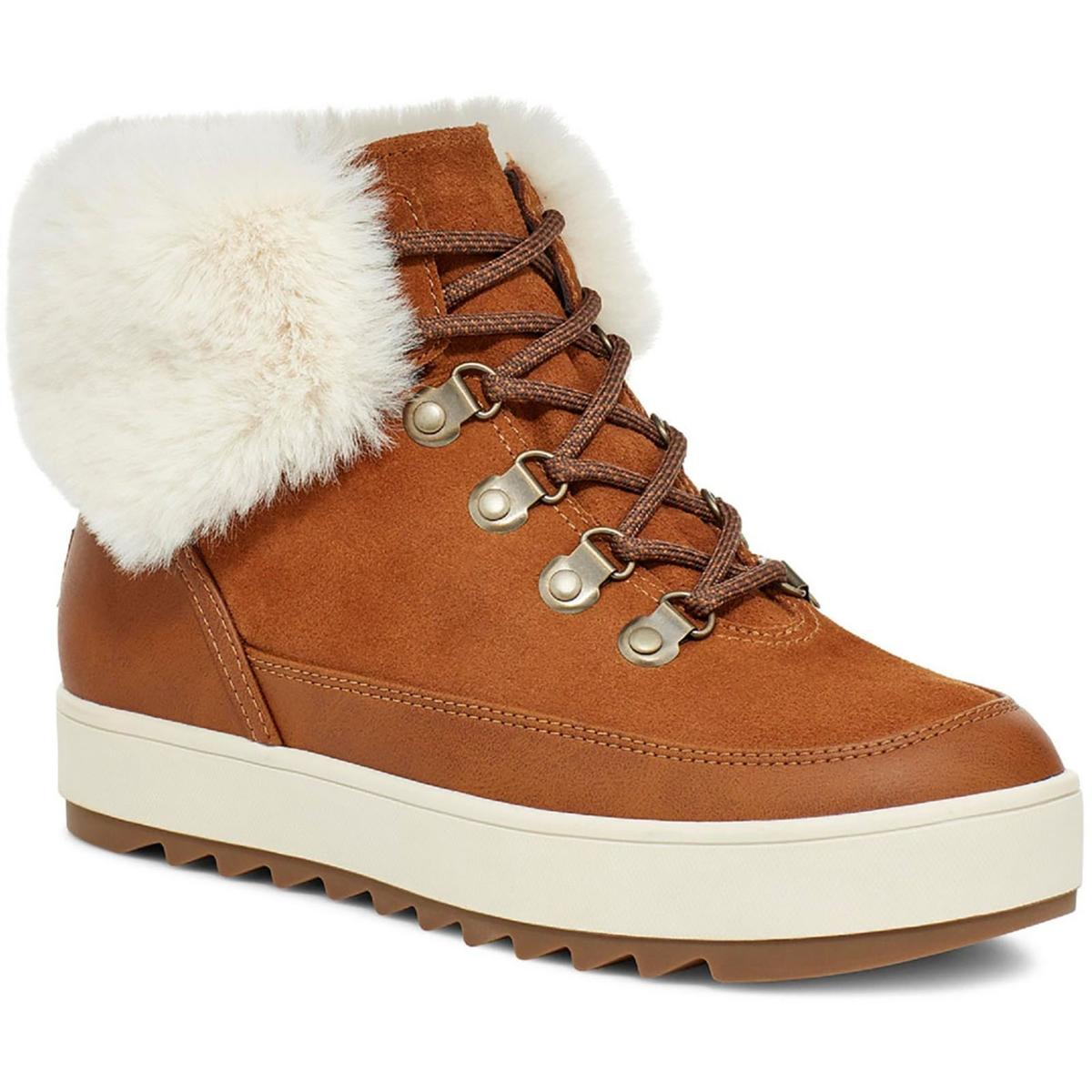 Tynlee Leder Kunstfell Stiefeletten