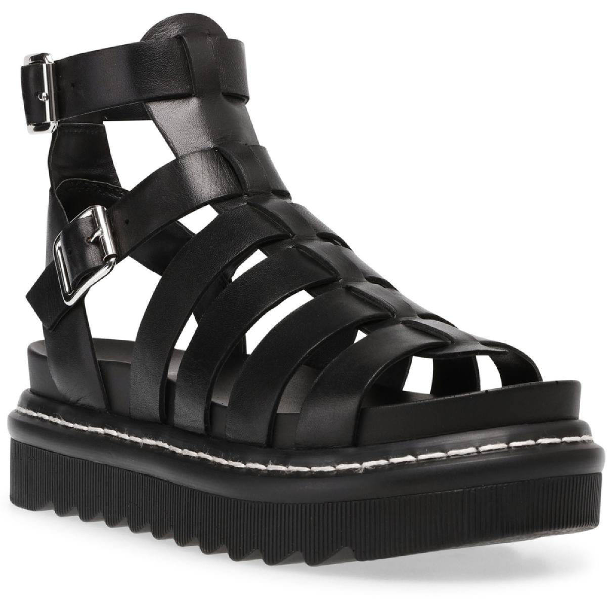 Benefit Leder verstellbare Gladiator Sandalen