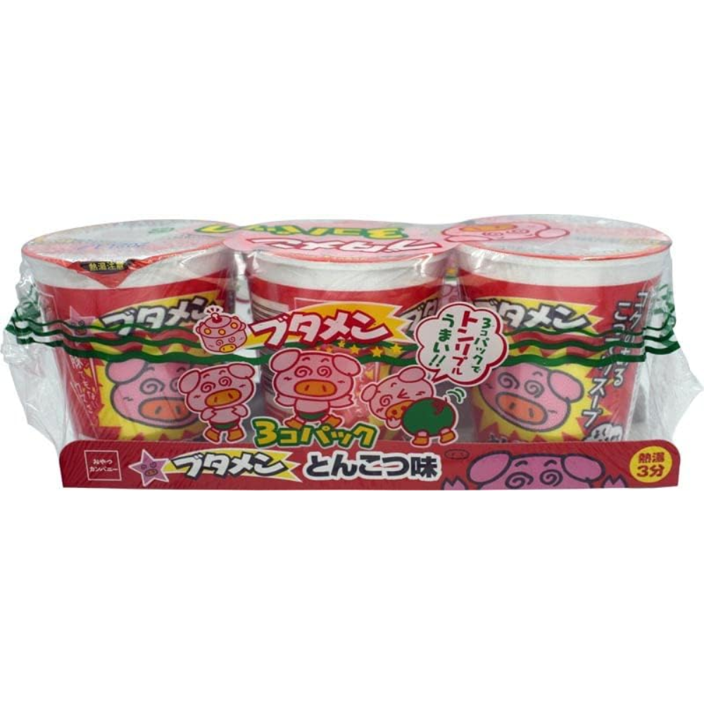 Oyatsu Company Baby Stern Butamen Schweinefleisch Knochen Geschmack 3-Pack Instant Ramen – in Japan gemacht – tokyo sakura Mall – 105g