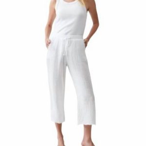 Kurze Ashton-Hose in Weiß