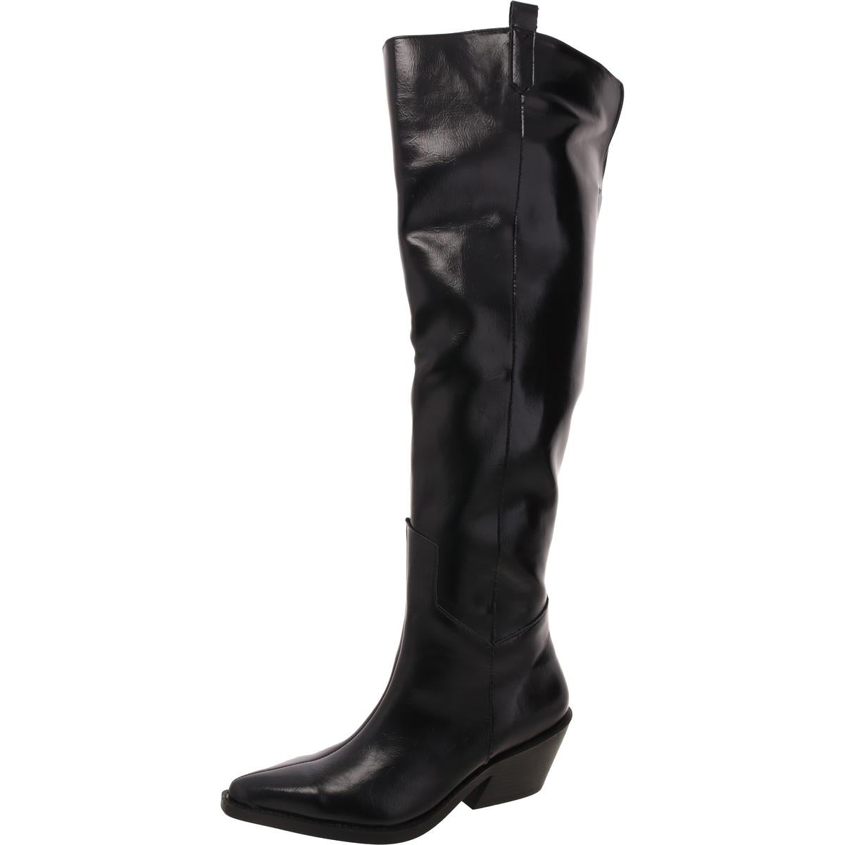 Solide Overknee-Stiefel aus Kunstleder von Luela