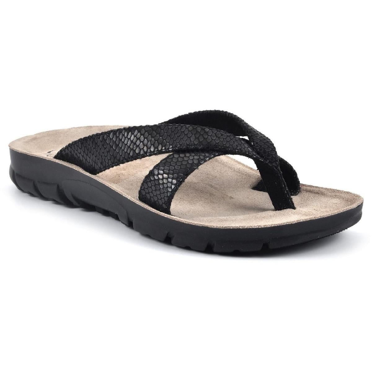 Best Of Sandalen aus Kunstleder mit Fußbett