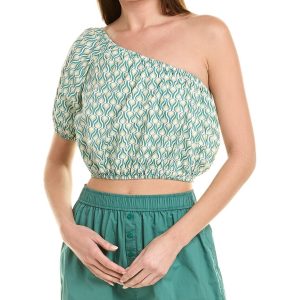 onia ein-Schulter Poplin Top