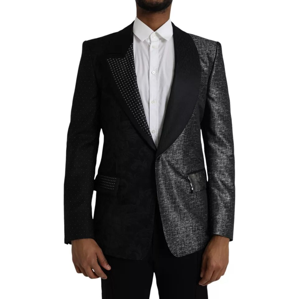 Dolce & Gabbana Seide einzigen gebratenen Mantel Herren s Blazer 7676762751036