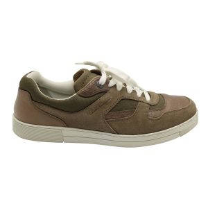 Salvatore Ferragamo Two-Toned Sneakers in braunem Wildleder 7703685660732