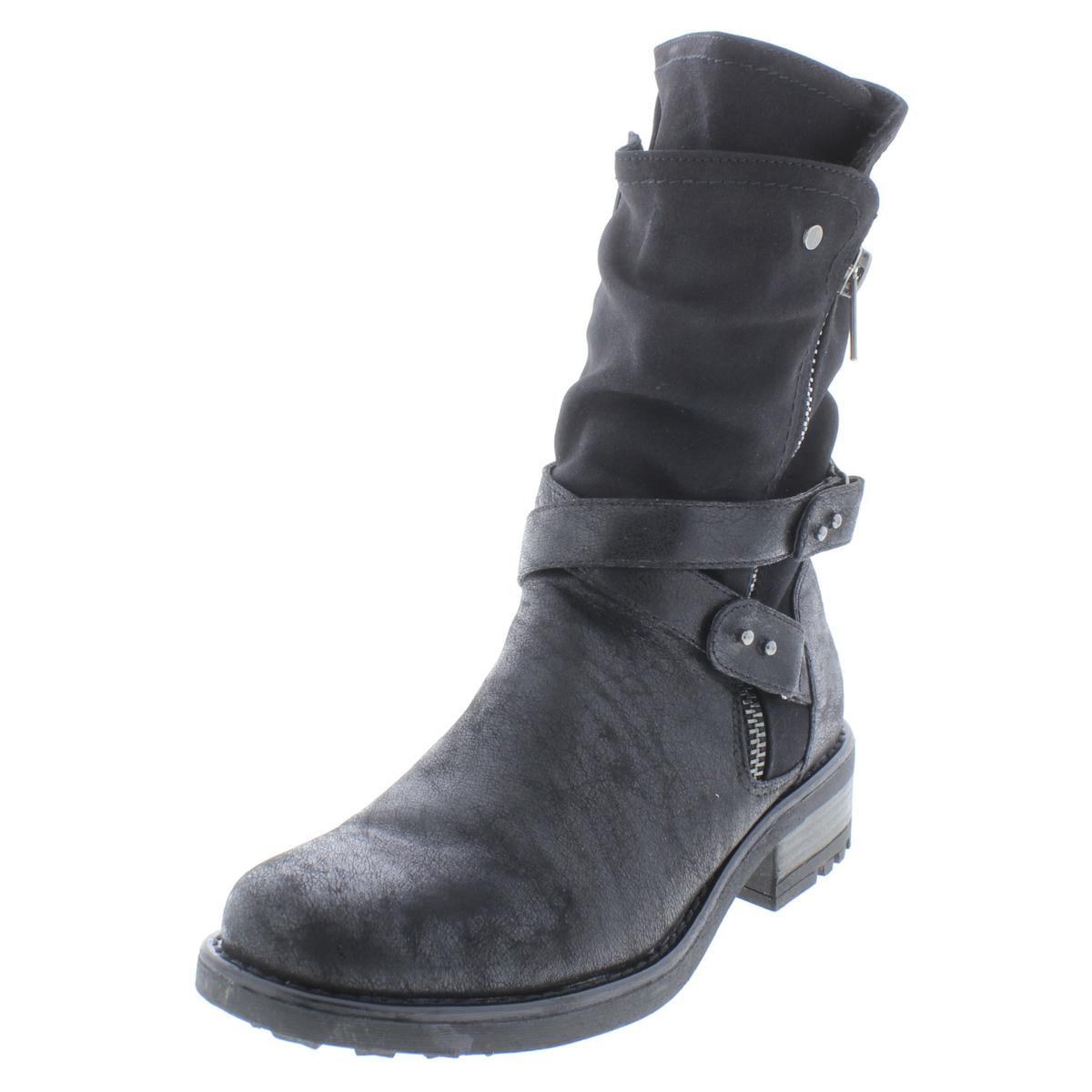 Sawyer Belted Moto Stiefel mit mittlerem Absatz