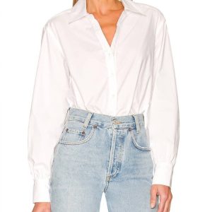 Skyler Ls Tie Back Buttondown Hemd in weiß 7703596302396