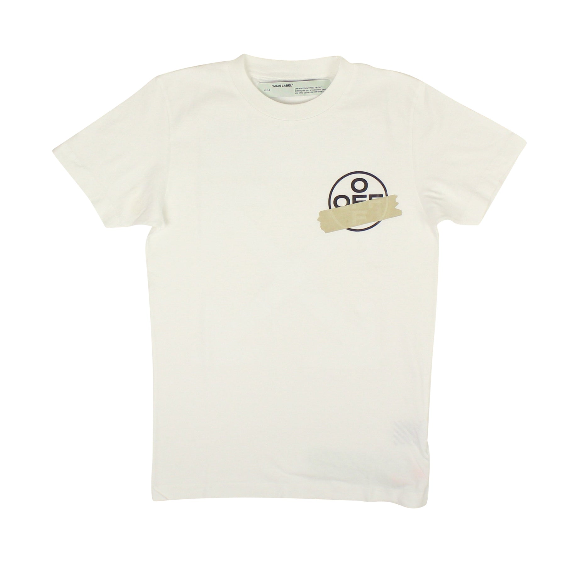 Weiß-beiges Tape Arrows T-Shirt