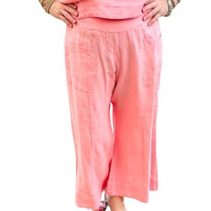 Leinen-Taschenhose in Geranien 7832139825212