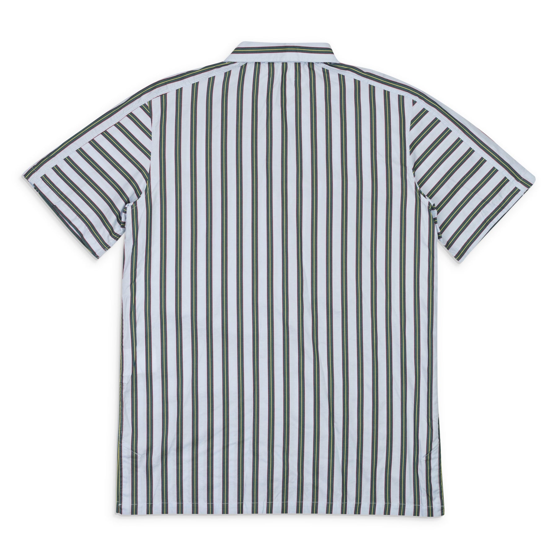 UNIVERSITY STRIPE GREEN CAMP HEMD POPELINE