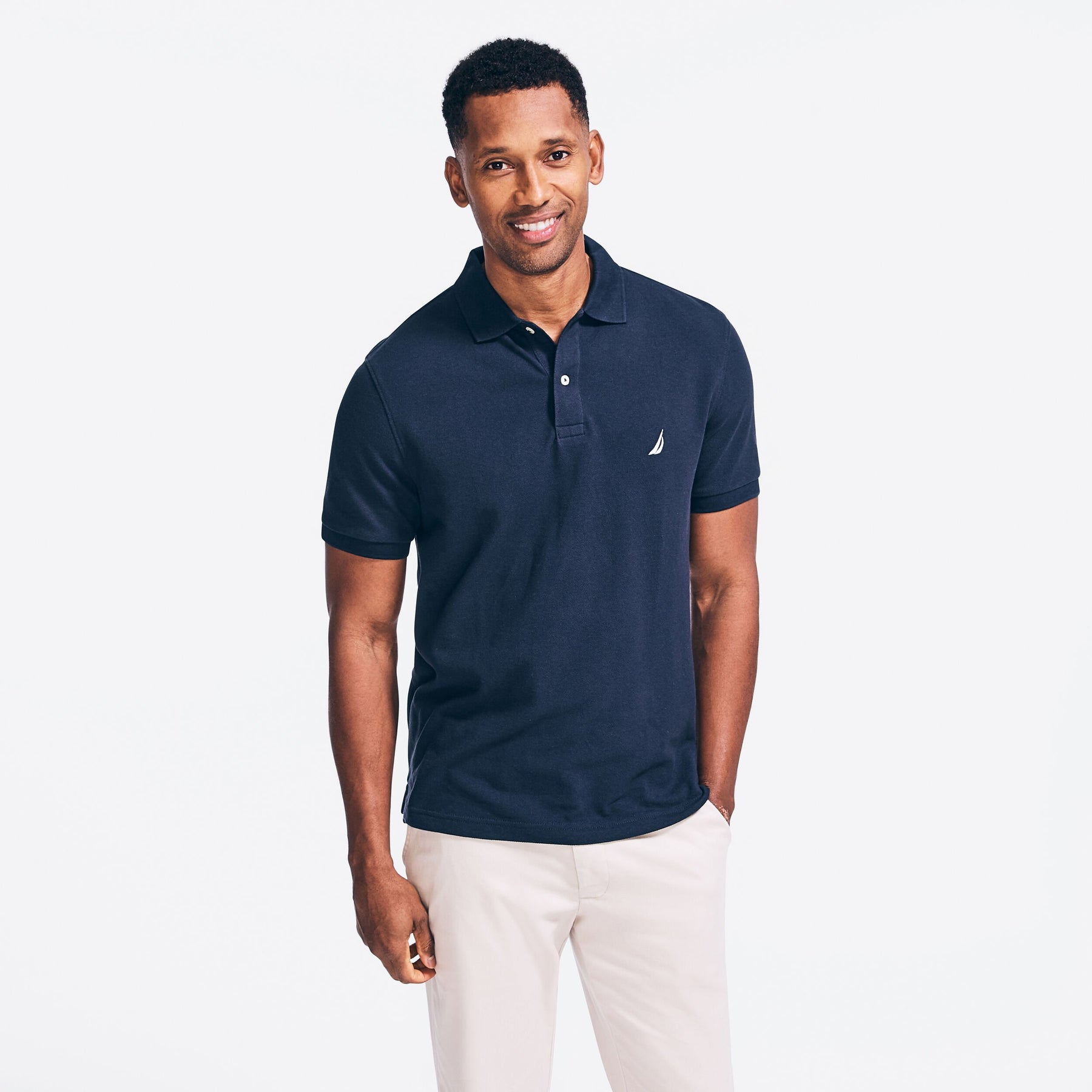 Nautica Herren klassische Passform Deck Polo