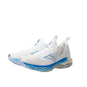 Damen winken Neo Wind Laufschuh in unyed weiß-peace blau