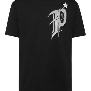 T-Shirt rund Hals ss Gothic Plein mit Kristallen 7648919846972